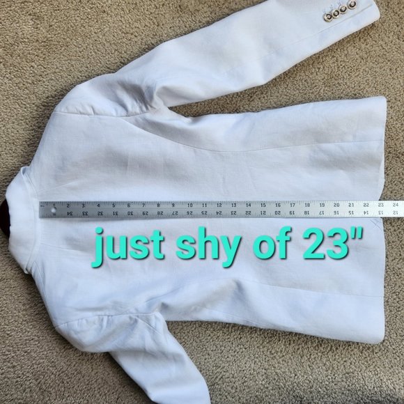 NEW J. Crew White Linen Campbell Blazer 0 00 000 READ: SIZING - Picture 6 of 16